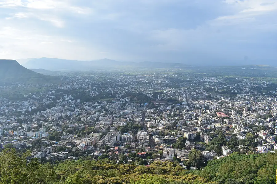 Satara City from Ajinkyatara fort