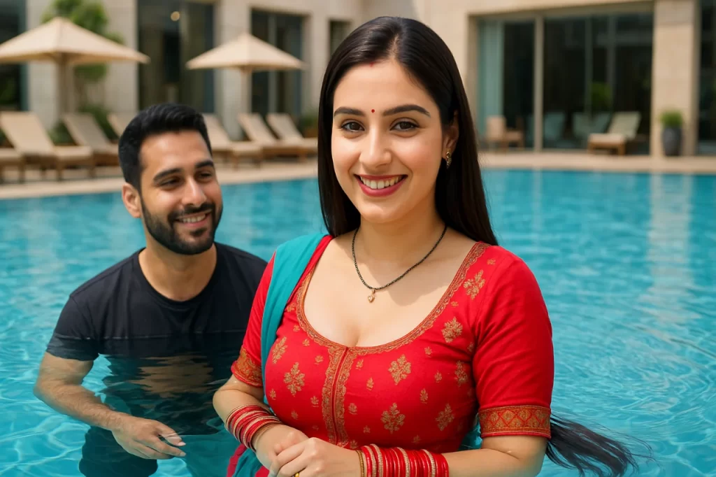 A Pool in a Luxurious Hotel in Ludhiana