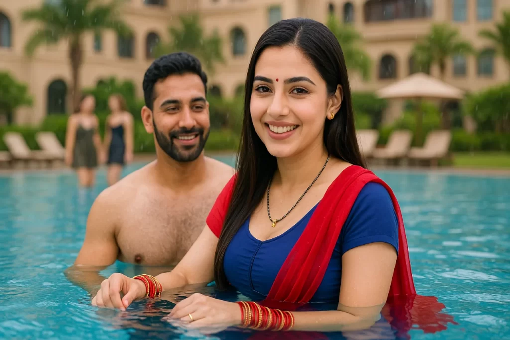 A Pool in a Luxurious Hotel in Mughalsarai