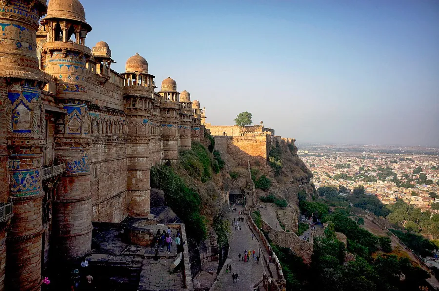 Gwalior Fort Complex in Gwalior, Madhya Pradesh