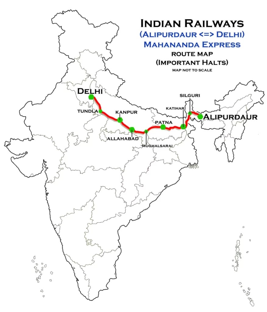 Indian Railways Map - Mughalsarai Uttar Pradesh