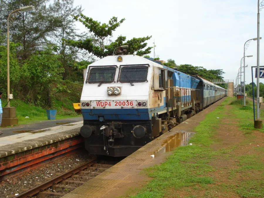 Train at Sawantwadi Railway Station