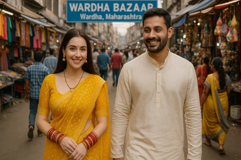 Wardha Bazzar in Wardha, Maharashtra, India