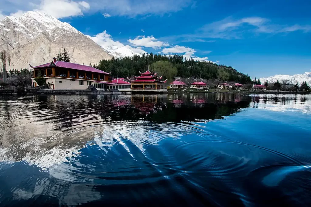 Beautiful Landscape view from Shangrila Resort Skardu
