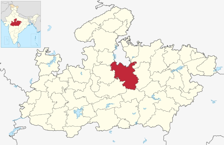 MP Sagar district map