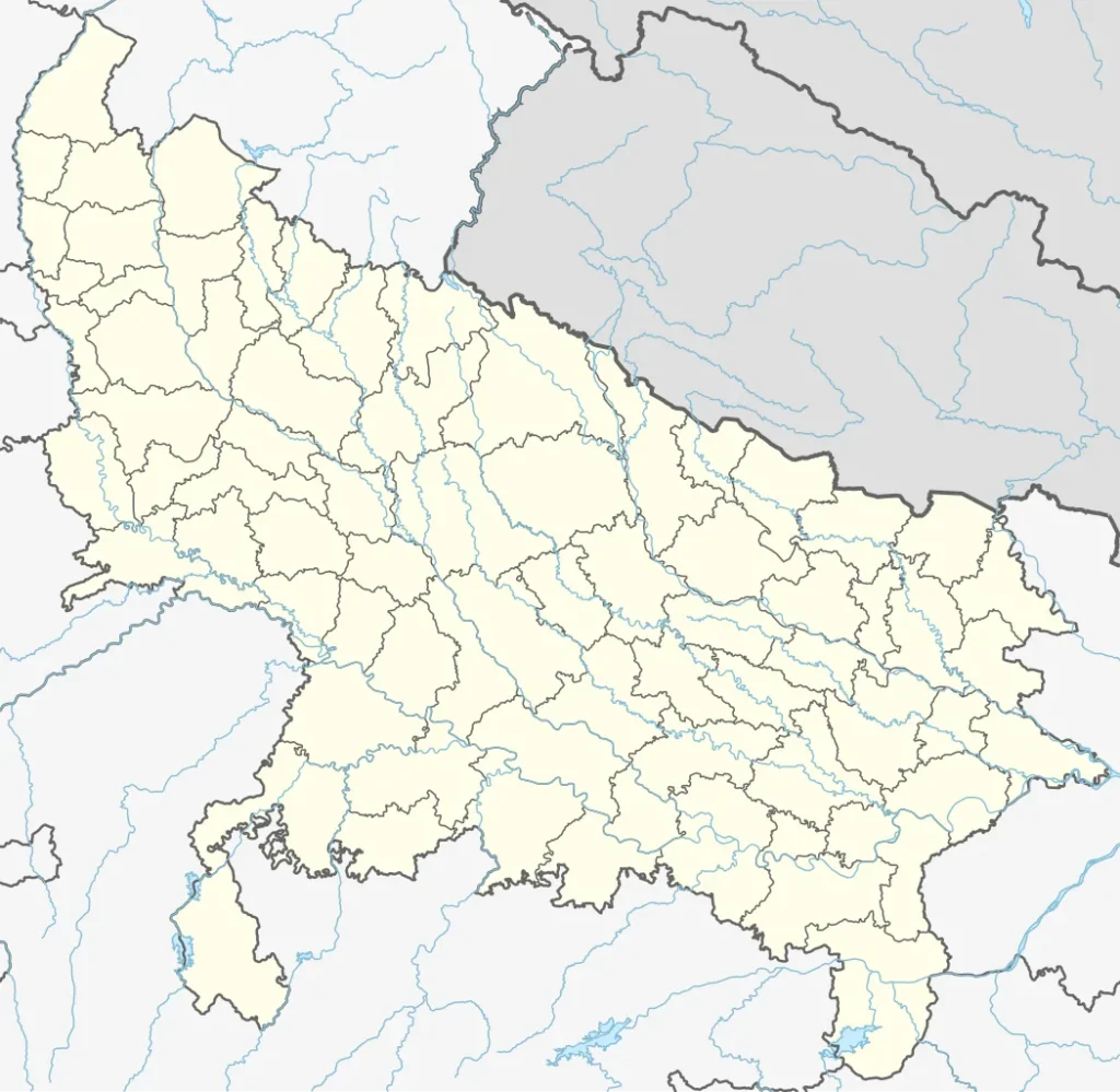 India Uttar Pradesh location map.svg