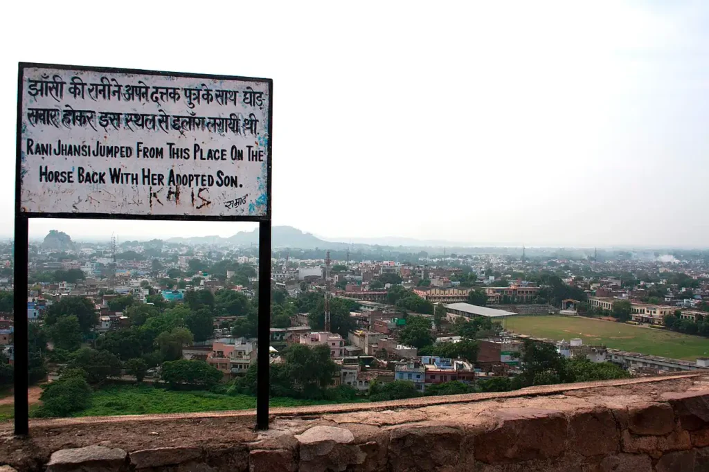 The place from where Rani Lakshmibai jumped