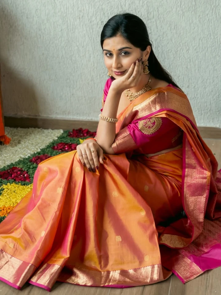 Rasika Wakharkar Saree Image