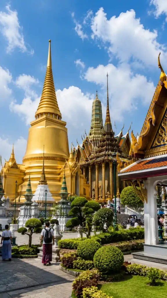 The Grand Palace in Bangkok, one of Thailand's most famous landmarks.
