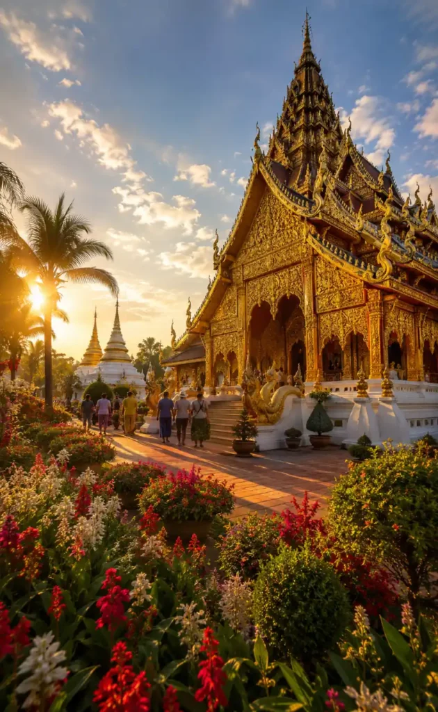 Traditional Thai Buddhist temple showcasing Thailand's cultural heritage.
